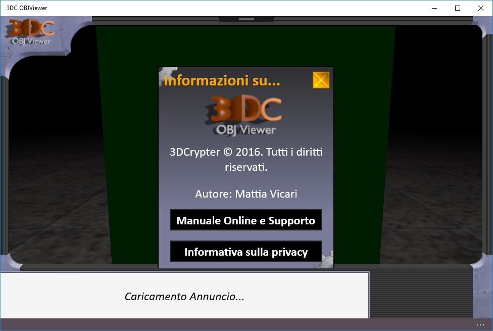 Informazioni su 3DC OBJViewer