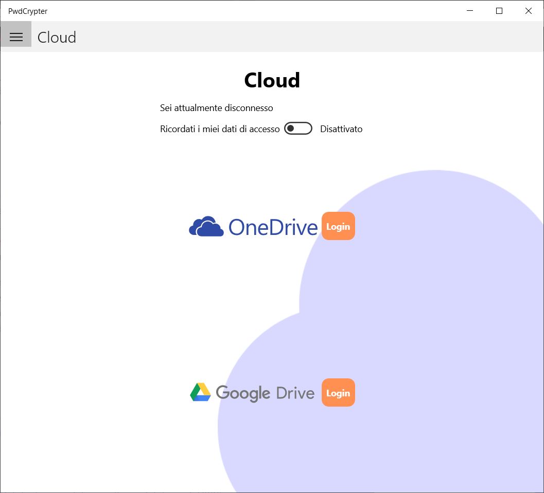 Funzionalità Cloud